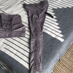 Carbon 38 macrame leggings